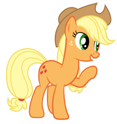 Size: 4400x4643 | Tagged: safe, artist:paulyvectors, character:applejack, absurd resolution, female, simple background, solo, transparent background, vector