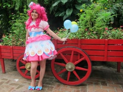 Size: 960x721 | Tagged: safe, artist:patdes, character:pinkie pie, species:human, balloon, cosplay, irl, irl human, photo, solo