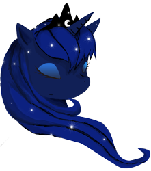 Size: 1635x1850 | Tagged: safe, artist:halotheme, character:princess luna, female, simple background, solo