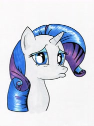 Size: 4398x5848 | Tagged: safe, artist:boxedsurprise, character:rarity, absurd resolution, duckface, female, pouting, solo