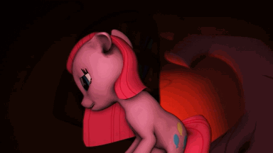 Size: 384x216 | Tagged: safe, artist:nutrafin, character:pinkamena diane pie, character:pinkie pie, 3d, animated, female, parody, ponies: the anthology 3, ren and stimpy, solo, source filmmaker