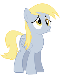 Size: 5000x5238 | Tagged: safe, artist:ninjamissendk, character:derpy hooves, species:pegasus, species:pony, absurd resolution, female, mare, pouting, sad, simple background, transparent background, vector