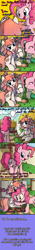Size: 550x3885 | Tagged: safe, artist:pavagat, character:pinkie pie, oc, oc:unie, ask, bandaid, comic, cute, female