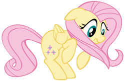 Size: 4588x3000 | Tagged: safe, artist:khyperia, character:fluttershy, female, simple background, solo, transparent background, vector