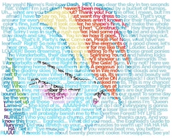 Size: 1280x1030 | Tagged: safe, artist:rinsowaty, character:rainbow dash, quote