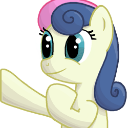 Size: 645x645 | Tagged: safe, artist:popprocks, character:bon bon, character:sweetie drops, species:earth pony, species:pony, g4, female, mare, simple background, smiling, solo, transparent background
