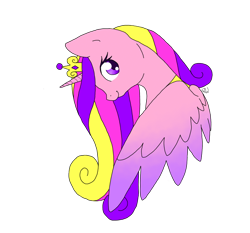 Size: 960x896 | Tagged: safe, artist:slightinsanity, character:princess cadance, species:alicorn, species:pony, female, simple background, solo, transparent background