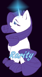 Size: 1708x3105 | Tagged: safe, artist:slightinsanity, character:rarity, species:pony, species:unicorn, black background, female, simple background, solo