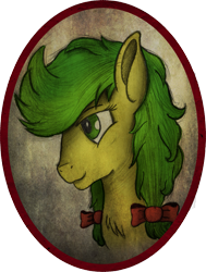 Size: 1859x2456 | Tagged: safe, artist:ancientowl, character:apple fritter, apple family member, female, portrait, solo, traditional art