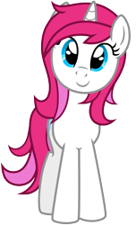 Size: 1215x2000 | Tagged: safe, artist:theodoresfan, oc, oc only, species:pony, species:unicorn, simple background, smiling, solo, transparent background, vector