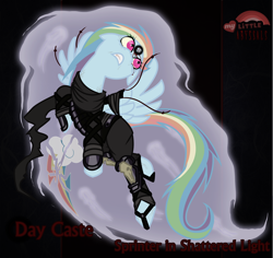 Size: 2480x2343 | Tagged: safe, artist:rhanite, character:rainbow dash, species:pegasus, species:pony, abyssal exalted, anima banner, black background, crossover, exalted, female, high res, mare, simple background, solo