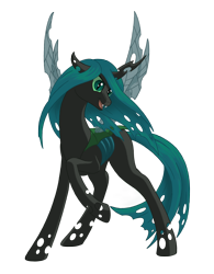 Size: 1496x1920 | Tagged: safe, alternate version, artist:nebulastar985, character:queen chrysalis, species:changeling, fanfic:midnight star, background removed, changeling queen, female, simple background, solo, transparent background