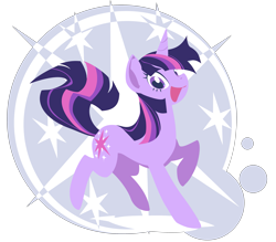 Size: 3421x3000 | Tagged: safe, artist:umbravivens, artist:yoh yoshinari, character:twilight sparkle, species:pony, species:unicorn, cute, cutie mark, cutie mark background, female, high res, hooves, horn, lineless, looking at you, mare, minimalist, open mouth, simple background, smiling, solo, transparent background, vector