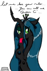 Size: 853x1280 | Tagged: safe, artist:aerialift, character:queen chrysalis, female, hoof licking, hooves, licking, solo, tongue out
