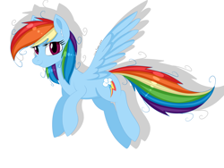 Size: 6666x5000 | Tagged: safe, artist:lace_felora, character:rainbow dash, species:pegasus, species:pony, absurd resolution, air, female, flying, shadow, solo