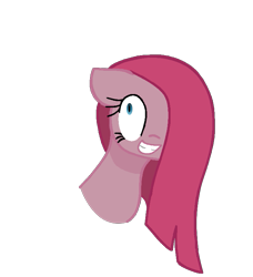 Size: 699x765 | Tagged: safe, artist:ponycakesofsweetness, character:pinkamena diane pie, character:pinkie pie, episode:party of one, g4, my little pony: friendship is magic, female, insanity, insanity face, simple background, smiling, solo, transparent background, vector