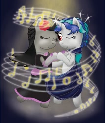 Size: 600x700 | Tagged: safe, artist:gimpcowking, character:dj pon-3, character:octavia melody, character:vinyl scratch, ship:scratchtavia, dancing, female, lesbian, shipping
