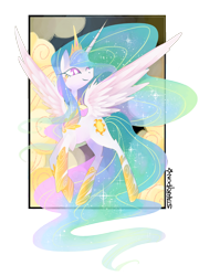 Size: 700x972 | Tagged: safe, artist:starrypon, character:princess celestia, female, solo