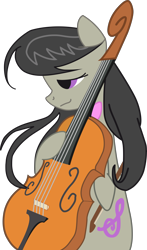 Size: 5813x9885 | Tagged: safe, artist:bronyfang, artist:kyurel, character:octavia melody, species:earth pony, species:pony, absurd resolution, female, mare, simple background, solo, transparent background, vector