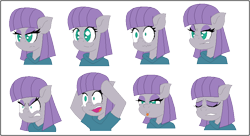 Size: 856x465 | Tagged: dead source, safe, artist:thelunarmage, character:maud pie, cute, expressions, female, funny face, funny faces, maudabetes, meme, out of character, simple background, solo, transparent background