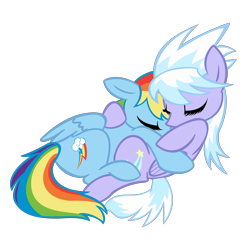 Size: 5500x5500 | Tagged: safe, artist:psalmie, character:cloudchaser, character:rainbow dash, absurd resolution, hug, simple background, transparent background, vector