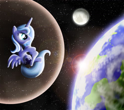 Size: 1280x1134 | Tagged: safe, artist:dcpip, character:princess luna, 2001: a space odyssey, female, solo, space, star child