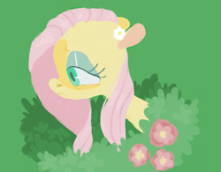 Size: 951x742 | Tagged: safe, artist:sugaryboogary, character:fluttershy, female, flower, solo
