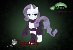 Size: 1280x888 | Tagged: safe, artist:rhanite, character:rarity, clothing, crossover, scarf, vampire, vampire the masquerade, world of darkness
