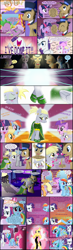 Size: 1440x4936 | Tagged: safe, artist:shwiggityshwah, character:amethyst star, character:applejack, character:derpy hooves, character:dinky hooves, character:doctor whooves, character:fluttershy, character:pinkie pie, character:rainbow dash, character:rarity, character:sparkler, character:spike, character:time turner, character:twilight sparkle, species:pegasus, species:pony, ship:doctorderpy, ship:flutterdash, a derpy date, black dress, clothing, comic, dress, female, hairboner, heart, lesbian, male, mane seven, mane six, mare, shipping, straight, wingboner
