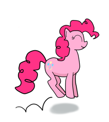 Size: 464x518 | Tagged: safe, artist:infinityr319, character:pinkie pie, happy, hopping, pronking, speedpaint