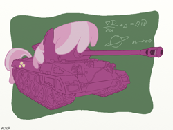 Size: 1600x1200 | Tagged: safe, artist:alvchfokarev, character:cheerilee, m18 hellcat, pony tank, tank (vehicle)