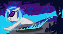 Size: 1612x874 | Tagged: safe, artist:dannylim86, character:dj pon-3, character:vinyl scratch, female, solo