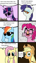 Size: 734x1260 | Tagged: safe, artist:dannylim86, character:applejack, character:fluttershy, character:pinkie pie, character:rainbow dash, character:rarity, character:twilight sparkle, glasses, mane six
