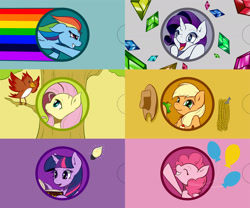 Size: 2126x1772 | Tagged: safe, artist:renatethepony, character:applejack, character:fluttershy, character:pinkie pie, character:rainbow dash, character:rarity, character:twilight sparkle, business card, mane six