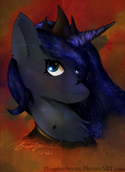 Size: 1024x1408 | Tagged: safe, artist:thunder-stream, character:princess luna, female, solo