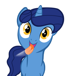 Size: 1280x1482 | Tagged: safe, artist:umbra-neko, character:night light, species:pony, fourth wall, licking, licking ponies, male, screen, silly, silly pony, simple background, solo, transparent background, vector