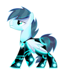Size: 1600x2000 | Tagged: safe, artist:sparkle-bubba, character:soarin', crossover, tron