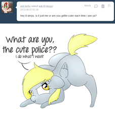 Size: 1280x1412 | Tagged: safe, artist:lilfaux, character:derpy hooves, ask lil derpy, filly