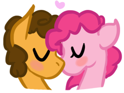 Size: 413x310 | Tagged: safe, artist:discorcl, character:cheese sandwich, character:pinkie pie, ship:cheesepie, female, male, shipping, straight