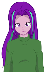 Size: 2400x3778 | Tagged: safe, artist:alexandru1208, character:aria blaze, my little pony:equestria girls, clothing, loose hair, sweater