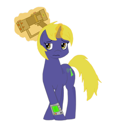 Size: 848x943 | Tagged: safe, artist:elvis-lopez, artist:wildfirethesmug, oc, oc only, oc:golden riversong, species:pony, species:unicorn, fallout equestria, cutie mark, energy weapon, fallout equestria: hidden enemies, female, glowing horn, horn, laser pistol, levitation, magic, magical energy weapon, mare, pipbuck, simple background, telekinesis, transparent background