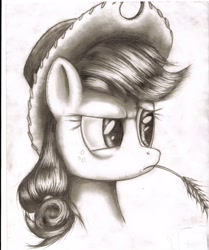 Size: 2548x3042 | Tagged: safe, artist:megaphonnic, character:applejack, high res, traditional art