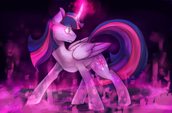 Size: 1280x840 | Tagged: safe, artist:kittyisawolf, character:twilight sparkle, character:twilight sparkle (alicorn), species:alicorn, species:pony, female, magic, mare, solo