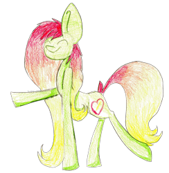 Size: 2038x2086 | Tagged: safe, artist:lizziepotatopad, oc, oc only, oc:artline, happy, simple background, solo, traditional art, transparent background, trotting