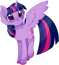 Size: 945x1040 | Tagged: safe, artist:uncertainstardust, character:twilight sparkle, character:twilight sparkle (alicorn), species:alicorn, species:pony, female, mare, simple background, solo, transparent background