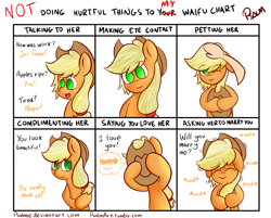 Size: 1500x1206 | Tagged: safe, artist:psalmie, character:applejack, species:human, cute, doing loving things, embarrassed, hand, jackabetes, meme, petting