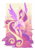 Size: 2480x3508 | Tagged: safe, artist:starrypon, character:princess cadance, species:alicorn, species:pony, cloud, female, flying, solo, wings