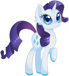 Size: 876x966 | Tagged: safe, artist:uncertainstardust, character:rarity, ear fluff, female, solo