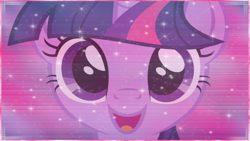 Size: 1366x768 | Tagged: safe, artist:natoumjsonic, character:twilight sparkle, face, female, happy, smiling, solo, wallpaper