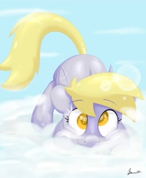 Size: 4500x5500 | Tagged: safe, artist:thederpyenthusiast, character:derpy hooves, species:pegasus, species:pony, absurd resolution, cloud, cloudy, female, mare, solo